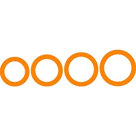 Fiskars Mascherine ShapeCutter, Forma extra large per la creazione di anelli, 4 Misure diverse, 1003834 (1/2)
