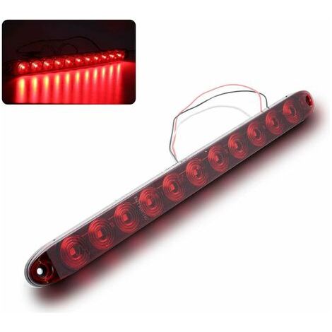 FEUX ARRIERES FOURGON OU REMORQUE DROIT ET GAUCHE, universel 12V 11 LED-Chrom (1/4)
