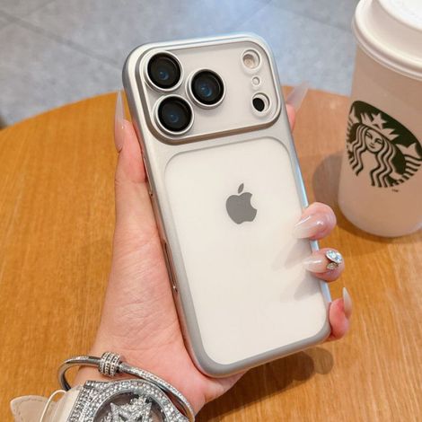 Coque iPhone 17 Pro - Transparente Mate - Cadre Plaqué - Protection Antichute - 1 Pièce (1/3)