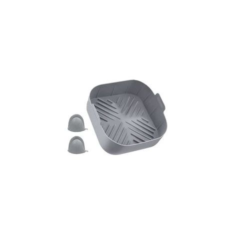 Moule pour friteuse à air, silicone, 20 cm, gris (1/4)