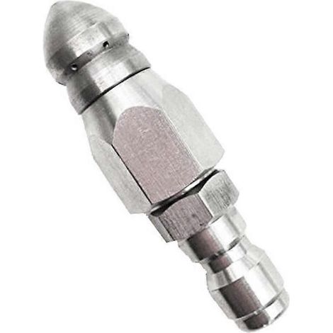 Pressure Washer Sewer Jetter Nozzle with Stainless Steel, Durable Design Sewer Jet Nozzle,1/4Inch Q (1/5)