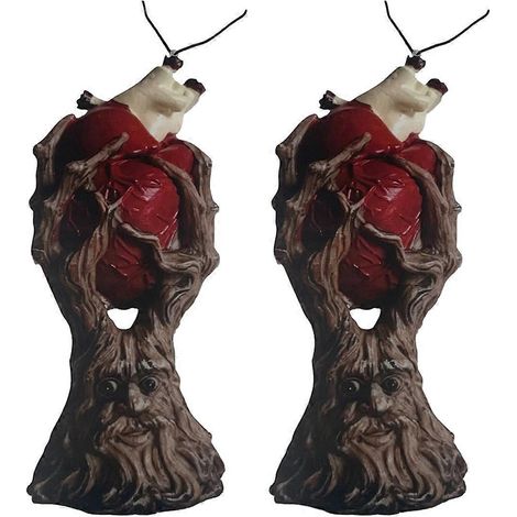 Rote anatomische Herzbaum-Statue, Bastel-Schreibtischdekoration im Horror-Stil