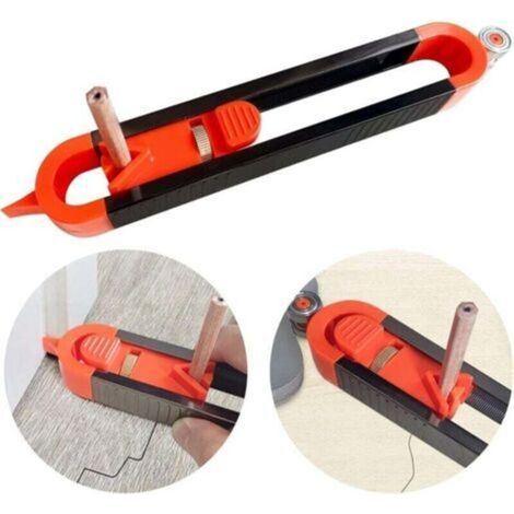 Jauge de Contour Avec Serrure, Outil de Profil Règle de Mesure Du Travail Du Bois Outils de Jauge de Duplicateur de Contour Irrégulier, Cadeau pour Charpentier (1/5)