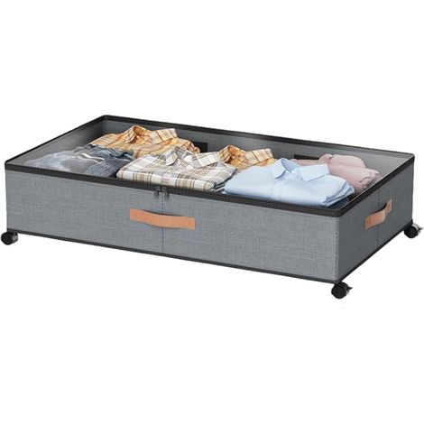 Rangement Sous Lit,Bacs Robustes Avec Roues Bacs De Rangement Sous Le Lit (1/5)