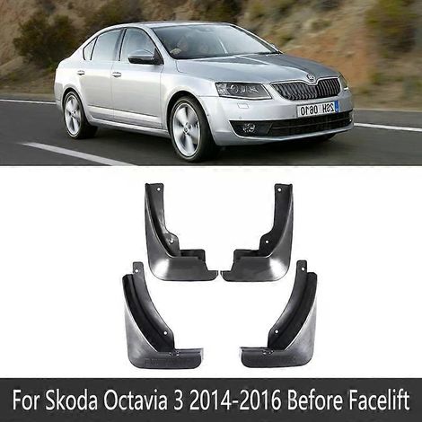 Aplicable a Skoda Octavia A5 A7 1Z 5E 20042019 MK2 MK3 Guardabarros Protector contra salpicaduras Accesorios 2005 2006 2010 2013 2015 2018（2013-2016 MK3） (1/5)