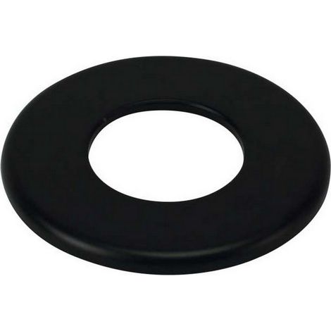1PZ ROSONE DA PARETE PER TUBI STUFA A PELLET LIGHT Col. Nero opaco Ø cm. 8