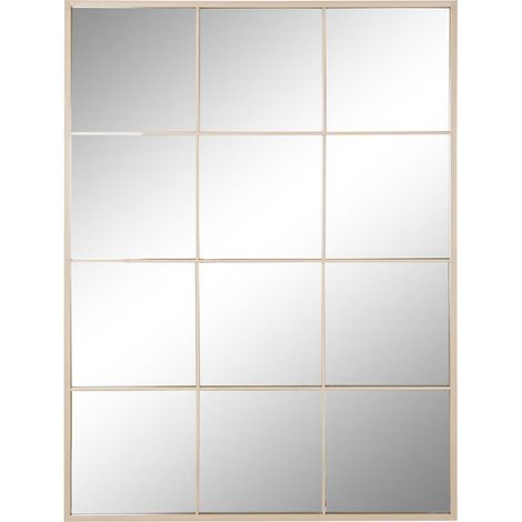 Espejo Hierro Cristal 90X1X120 Ventana Beige (1/4)