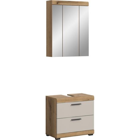 Scout Badmöbelset S4 Kaschmir Dekor matt, Eiche Dekor. (1/5)