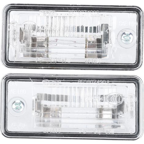 Paire de feux de plaque d'immatriculation 8E0807430A 8E0807430B pour A3 A4 A5 A6 C6 A8 D3 Q7 RS4 (1/5)