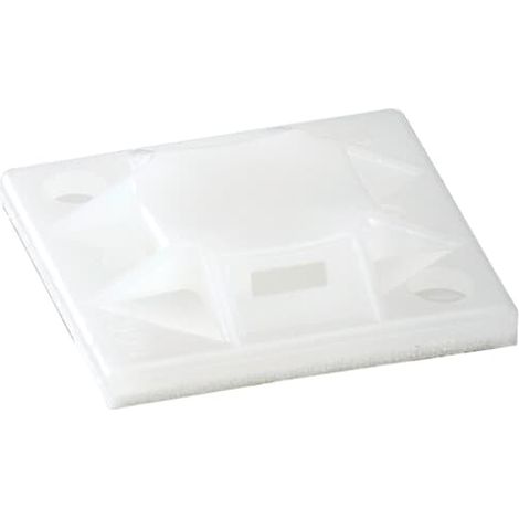 Embase pour serre-câbles ABB autoadhésive 25mm x 25 mm ( Prix pour Paquet de 100 )
