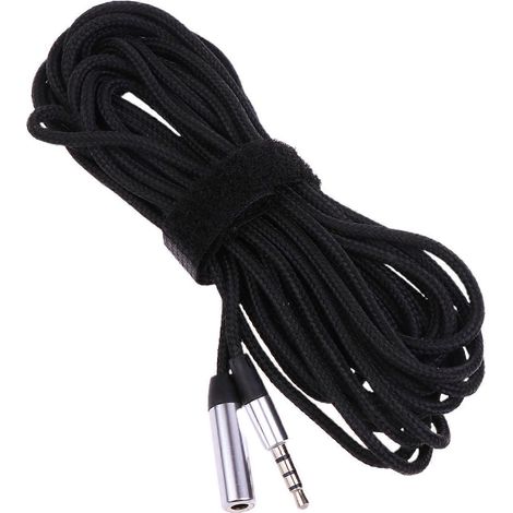 Câble d'extension audio 3,5 mm mâle vers femelle avec connecteur plaqué or - 5 mètres