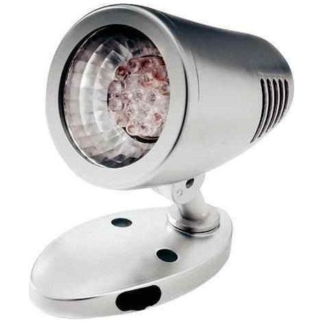Spot à leds orientable et pivotant avec interrupteur pour caravane et camping car