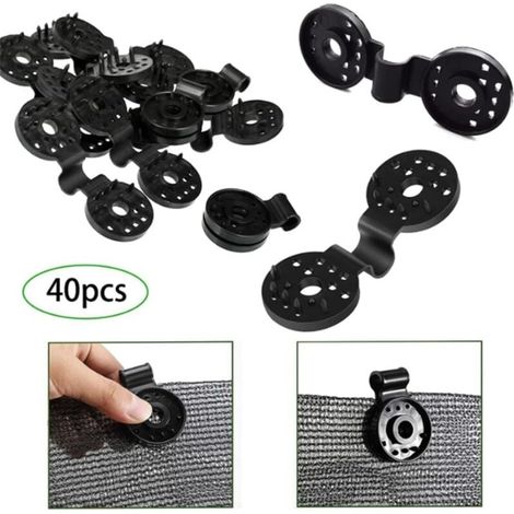 40pcs UV Protection Shade Cloth Clips - Hooks for Installing MUMU Agricultural Awnings