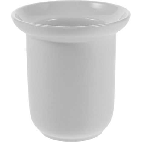brosse de toilette en céramique blanche moderne et (1/5)