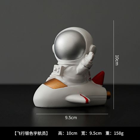 Bookends Astronaut - Métal Peint - Pour Étagères Livres Bureau Chambre Enfants - Lot de 2