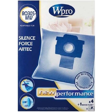 Sacs aspirateur 4 sacs + 1fm compatible silence force pour Aspirateur WHIRLPOOL
481281719426