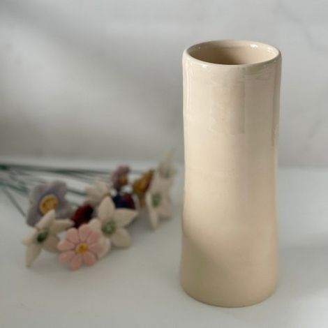 Vase en céramique fait main large pour décoration hauteur 15 cm diamètre 4-6 cm - PANGIVO (1/5)