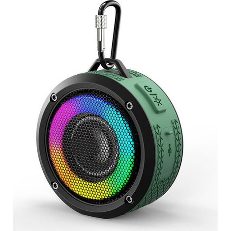 Enceinte Bluetooth Waterproof, Haut-parleur Extérieur Imperméable IPX7 Sans Fil,mini Enceinte Bluetooth Portable Imperméables À L'eau, Avec Des Lumières (1/5)