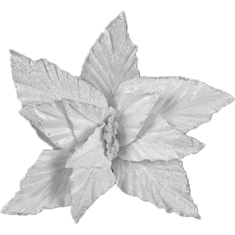 Fiore bianco Decorazioni per Albero di Natale addobbi natalizi da appendere set 5 Ornamento allestimento ghirlande casa pacchi (1/5)