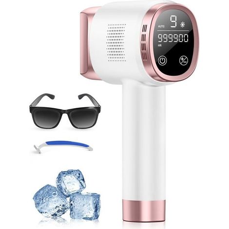 Épilateur Lumière Pulsée avec Fonction de Refroidissement, Épilation Laser sans Douleur avec 9 Niveaux (1/5)