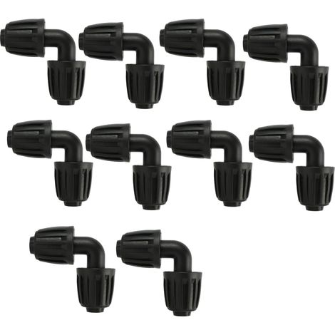 lot de 10 connecteur, tuyau 13 mm, plastique résistant uv, système irrigation goutte à goutte, jardin agriculture (1/5)