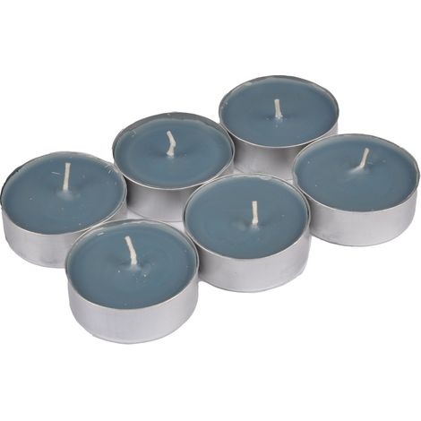 Lot de 6 maxi bougies chauffe plat 5.5 cm patchouli