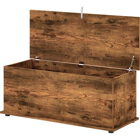 Eingangs- und Schlafzimmerbank, 120 kg, Holz, 100 x 40 x 40 cm, braun (1/5)