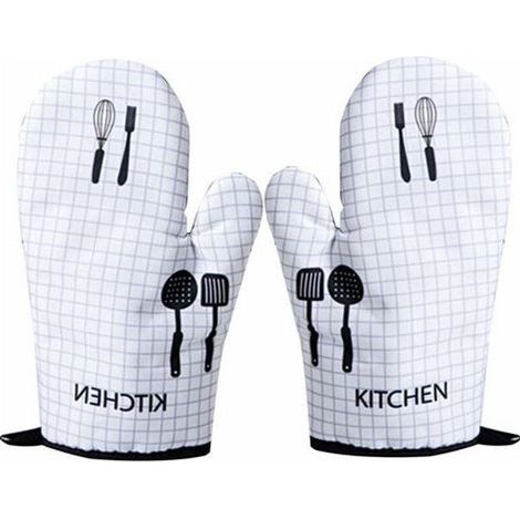 Une paire de gants haute température et anti-brûlure gants d'isolation pour four à micro-ondes gants de four de cuisson (1/5)