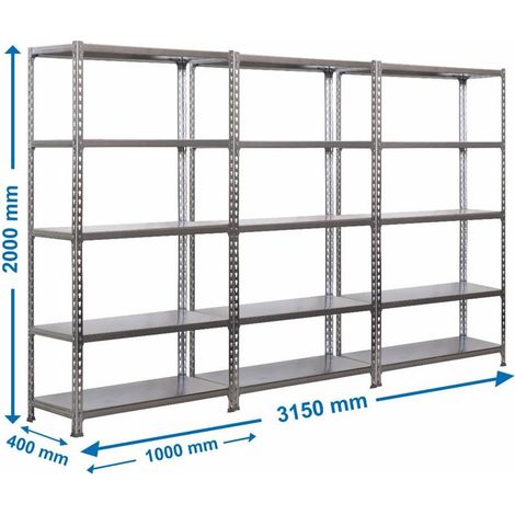 Estantería SIMONRACK SimonrackPack 3 simonclick plus 5/400 galva/galva (1/4)