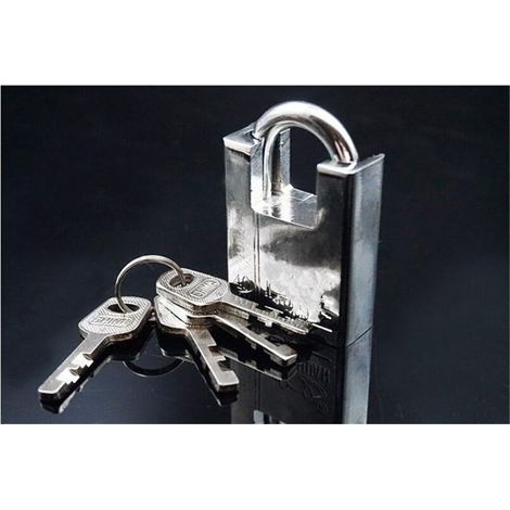 Cadenas extérieur sécurisé 50 mm avec 3 clés – pour salle de sport, école, clôture et rangement en extérieur