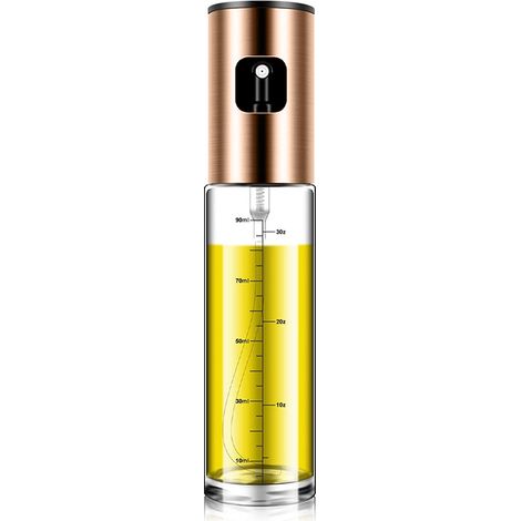 Spray Huile - Bouteille Pulvérisateur en Verre Transparent avec Bec Allongé - Pour Cuisine, Barbecue, Boulangerie et Air Fryer - 1 Pièce (1/5)