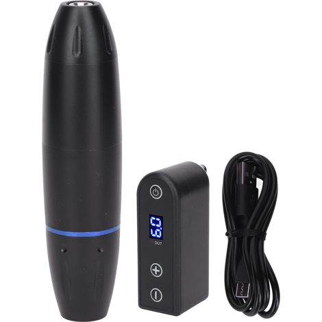 Cartouche de tatouage rotatif sans fil, alimentation DC, moteur pour liner et shader, stylo de tatouage bleu, machine professionnelle rechargeable (1/5)