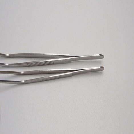 Pinces en acier inoxydable de 200 mm de long, ustensiles de cuisine professionnels pour le service des aliments (1/3)