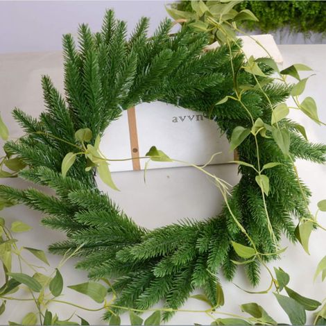 Branches De Pin Artificielles - 30 Pièces - Longueur 26 Cm - En Plastique Souple Et Résistant - Pour Guirlandes Et Couronnes De Noël (1/5)