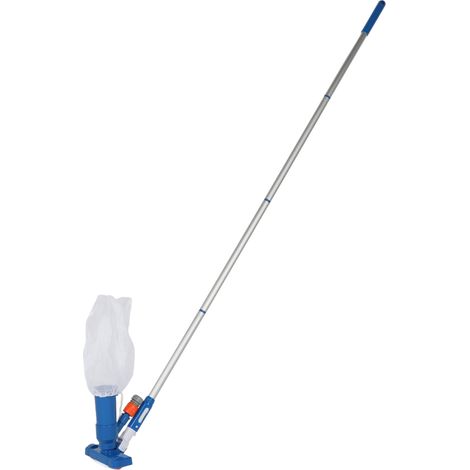 Jet Aspirateur Piscine Portable – 4 Poteaux Section Ensemble Nettoyage Sous-marin Prise UE pour Jacuzzi Fontaine Étang