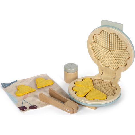 Fer à Gaufre en Bois, Accessoire Cuisine, Set pour Enfants dès 2 Ans, 12492 (1/5)
