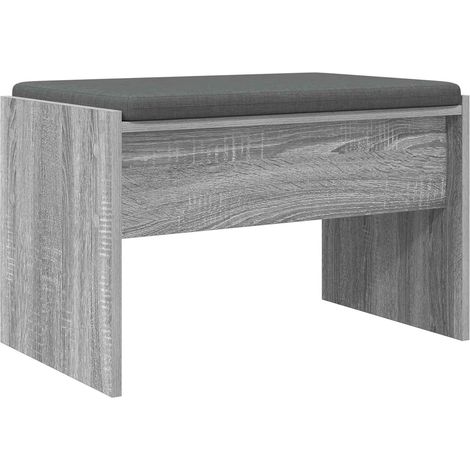 Maison Exclusive - Flurbank mit Kissen Graues Sonoma 63 x 38 x 40