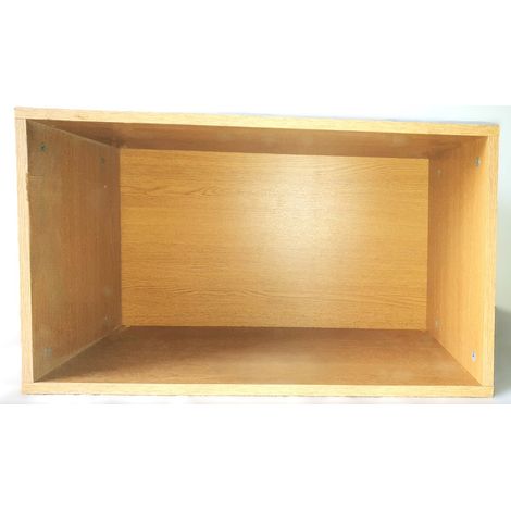 Gd Menuiseries – Caisson haut de cuisine en chêne – Dimensions H 450 mm x L 600 mm x P 330 mm – Panneaux de particules mélaminés 16 mm (1/2)