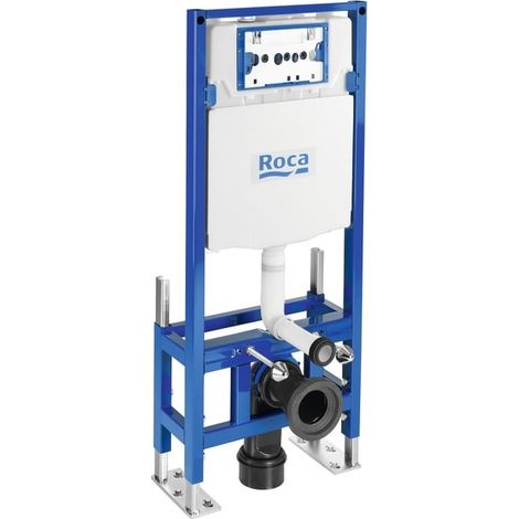 Roca A890077020 Bastidor Cisterna Autoportante Doble Descarga DUPLO WC ONE FREESTANDING Para Inodoro Suspendido. Codo de 90 ø / 110 ø (1/2)