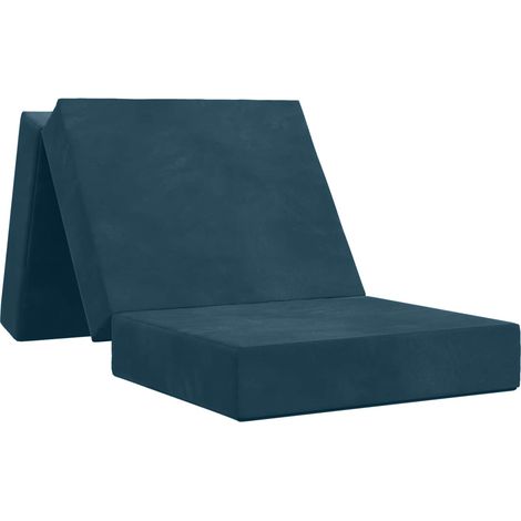 Sofá Cama Plegable 75 x 63 x 45 cm Azul vidaXL (1/5)
