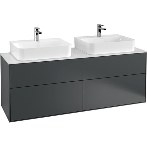Villeroy & Boch Finion meuble sous lavabo, avec éclairage, pour 2 (1/5)