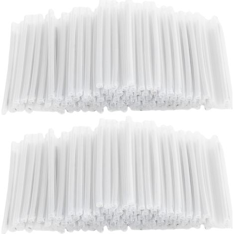 Manchon d'épissure de Fusion de Fiber optique, 200 pièces, longueur 60mm, PE EVA, tube thermorétractable nu transparent avec broche en acier. (1/5)