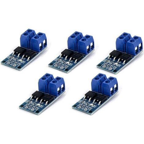 5 Stück 15A 400W DC 5V-36V Dual-Hochleistungs-Staubabscheider-MOSFET--