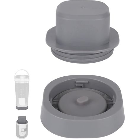 Blade Cover and Cap for Blender Blast, ABS Replacement Cover Portable and Waterproof with Mounting Instructions Dishwasher Safe Blender Accessories (Grey) (1/5)