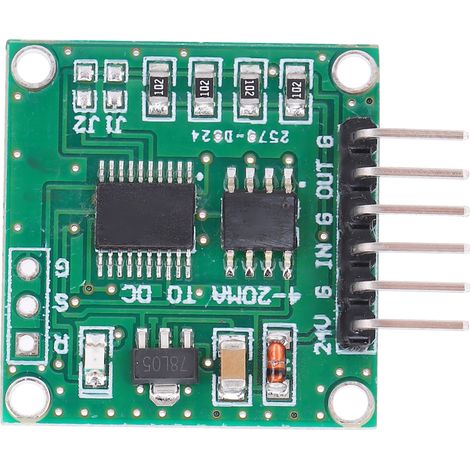 Convertisseur de signal 4-20mV en tension 0-5V/0-10V, module transmetteur linéaire de précision pour capteurs industriels (1/5)