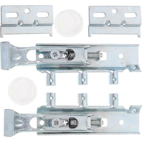 Support de suspension métallique pour armoire (1 paire) - Fixations de suspension durables, idéales pour les bricoleurs et l'aménagement intérieur - Dimensions : 14 x 4 x 1 cm (1/5)