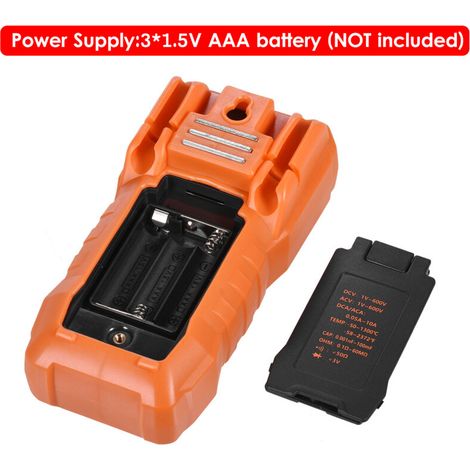 Jeffergarden Mini multimètre intelligent 6000 points True RMS Compteur universel Format de poche Compact LCD 2 pouces Voltmètre numérique multi-adsorption magnétique Ohmmètre CATII 600V NCV ACV DCV-DO