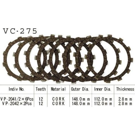 Kit Disques d'Embrayage Garnis Xt 600 E 1989/2002 (1/3)