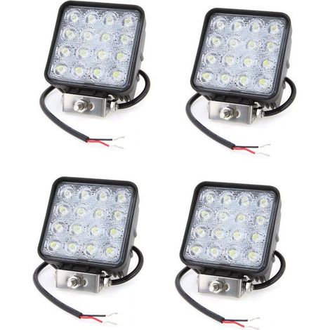 4X 48W LED LUCE FARO LAMPADA DA LAVORO FARETTO AUTO BARCA CAMION KLW SUV 12V