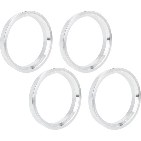 Lot De 4 Bagues De Centrage 57.1-66.6Mm Pour Voiture  Pour Installation Entre Moyeu Et Roue, Élimine Vibrations, Profondeur 10mm, Ajustement Précis (1/5)